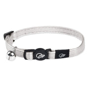 Freezack Katzenhalsband Leather silber, Halsumfang 20-31cm (1 Stk)