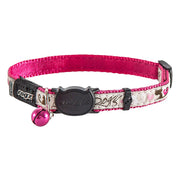 rogz FancyCat Katzenhalsband silber/pink, Halsumfang 20-31cm (1 Stk)