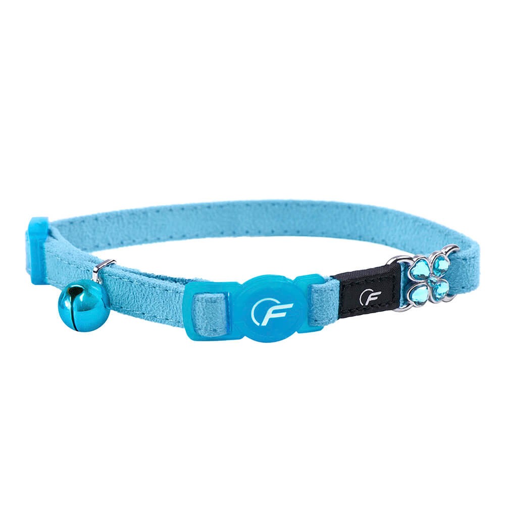 Freezack Katzenhalsband Suede blau, Halsumfang 20-31cm (1 Stk)