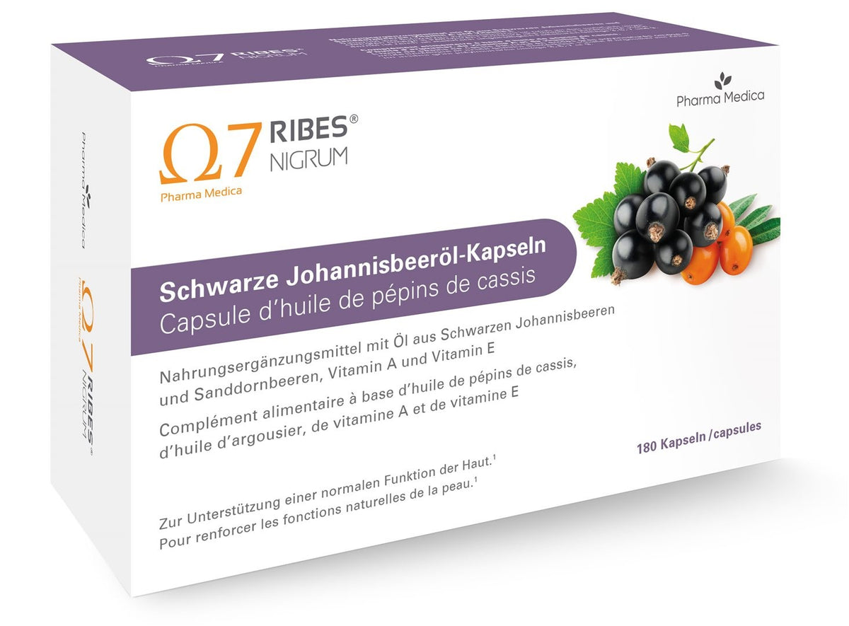 RIBES NIGRUM Schwarze Johannisbeeröl Kapseln (180 Stk)