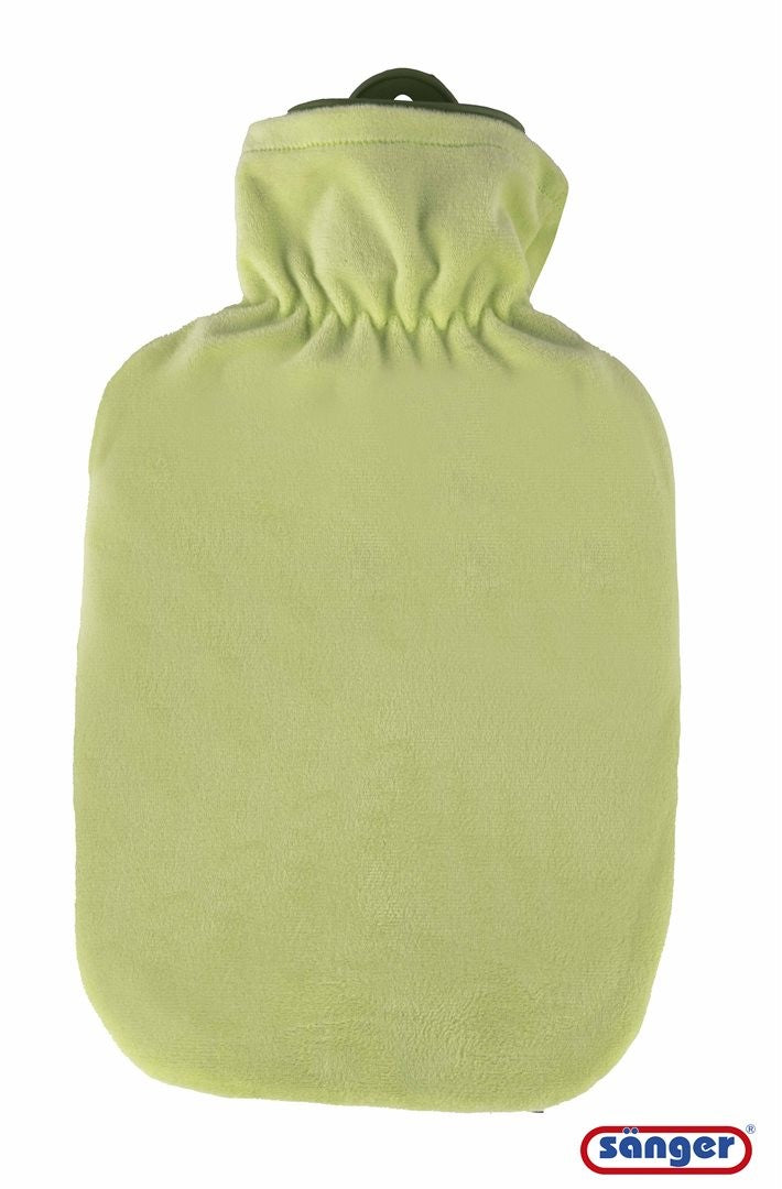 Sänger Wärmflasche Flauschbezug, 2l, grün pastell (1 Stk)