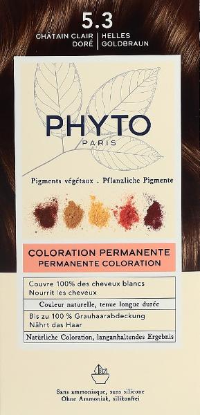 PHYTO Phytocolor Kit colorazione 5.3 Castano Chiaro Dorato (112ml)