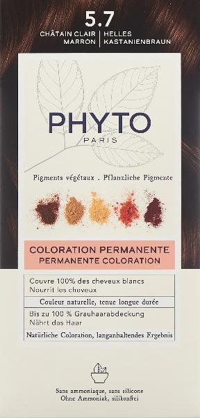 PHYTO Phytocolor Kit de coloration 5.7 Châtain Clair Marron (112ml)