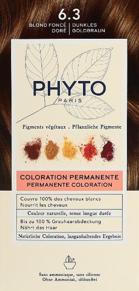 PHYTO Phytocolor Kit de coloration 6.3 Blond Foncé Doré (112ml)