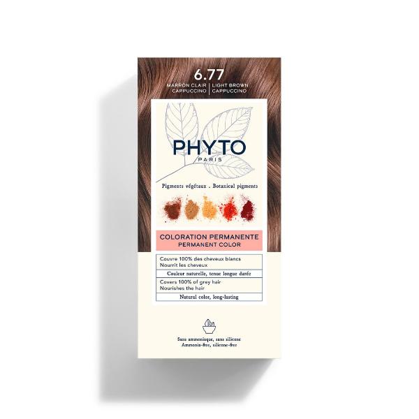 PHYTO Phytocolor Kit de coloration 6.77 Marron Clair Cappuccino (112ml)