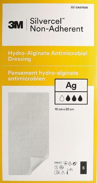 SILVERCEL NON ADHERENT Medicazione 10x20cm (5 pz)