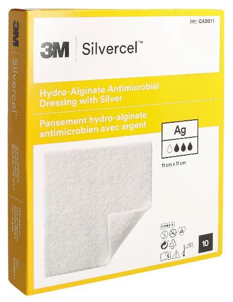 SILVERCEL Hydroalginate Dressings 11x11cm (10 pcs)