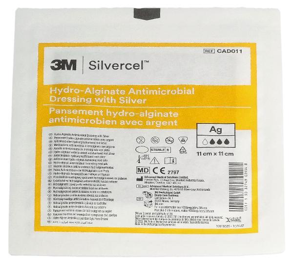 SILVERCEL Hydroalginate Dressings 11x11cm (10 pcs)