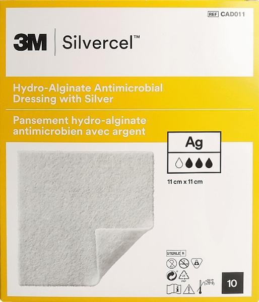 SILVERCEL Hydroalginate Dressings 11x11cm (10 pcs)