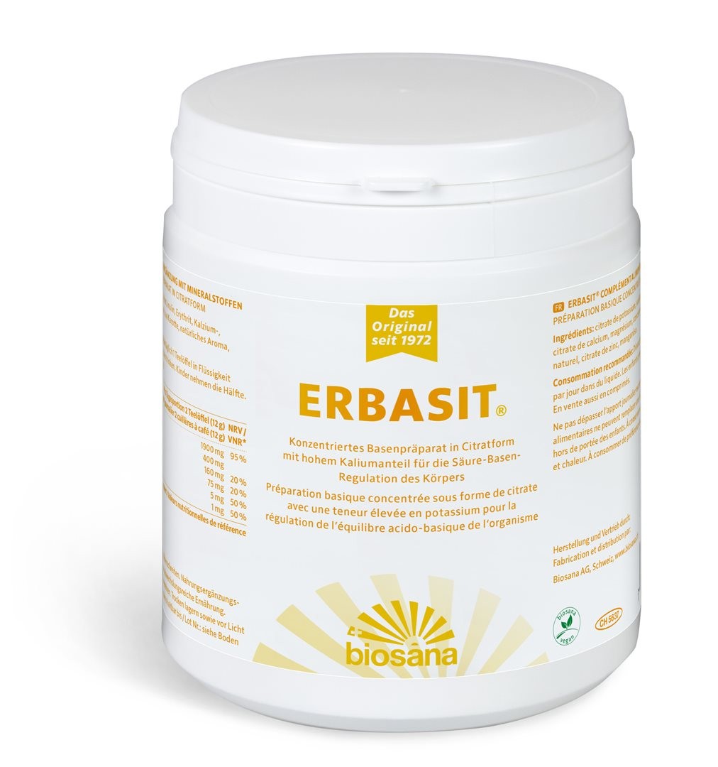 biosana ERBASIT konzentriertes Basenpräparat Pulver (700g)