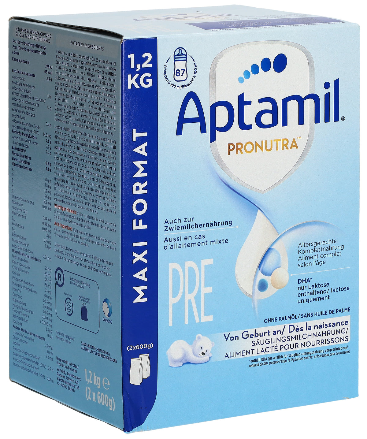 Aptamil Pronutra PRE Anfangsmilch Maxi Format (1200g)