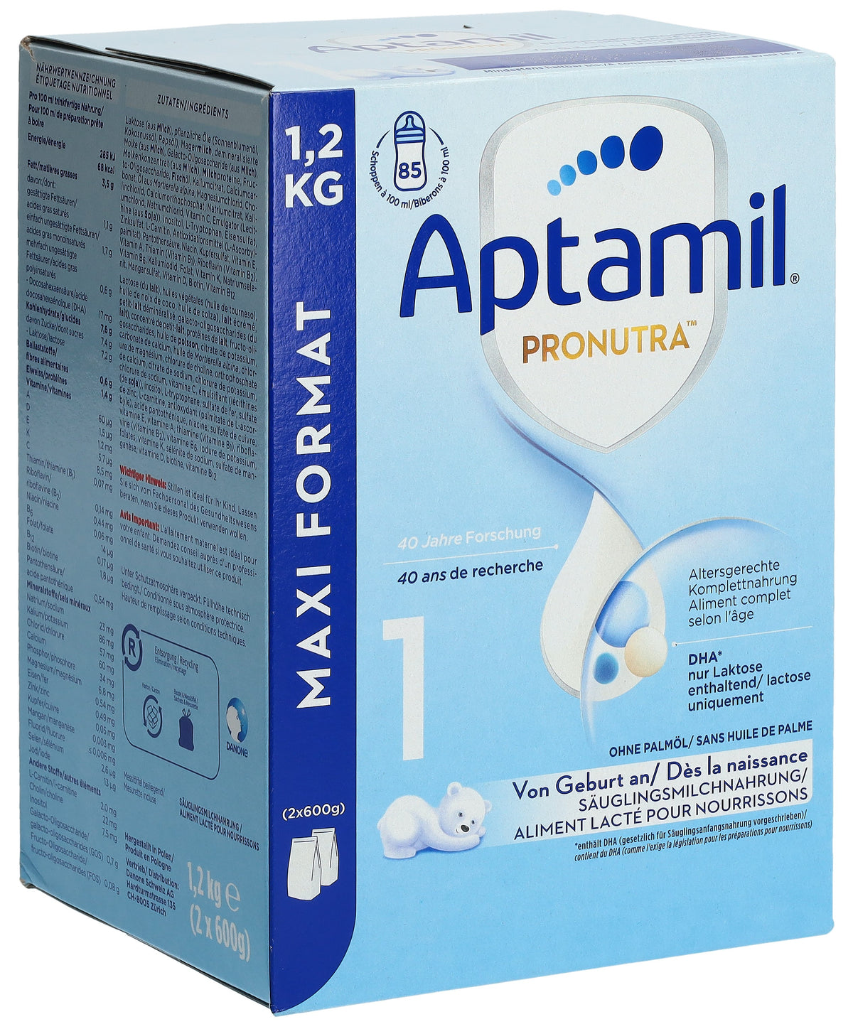 Aptamil Pronutra 1 Anfangsmilch Maxi Format (1200g)