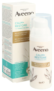 Aveeno Calm+Restore Re-Hydrierende Hafer-Nachtcreme (50ml)