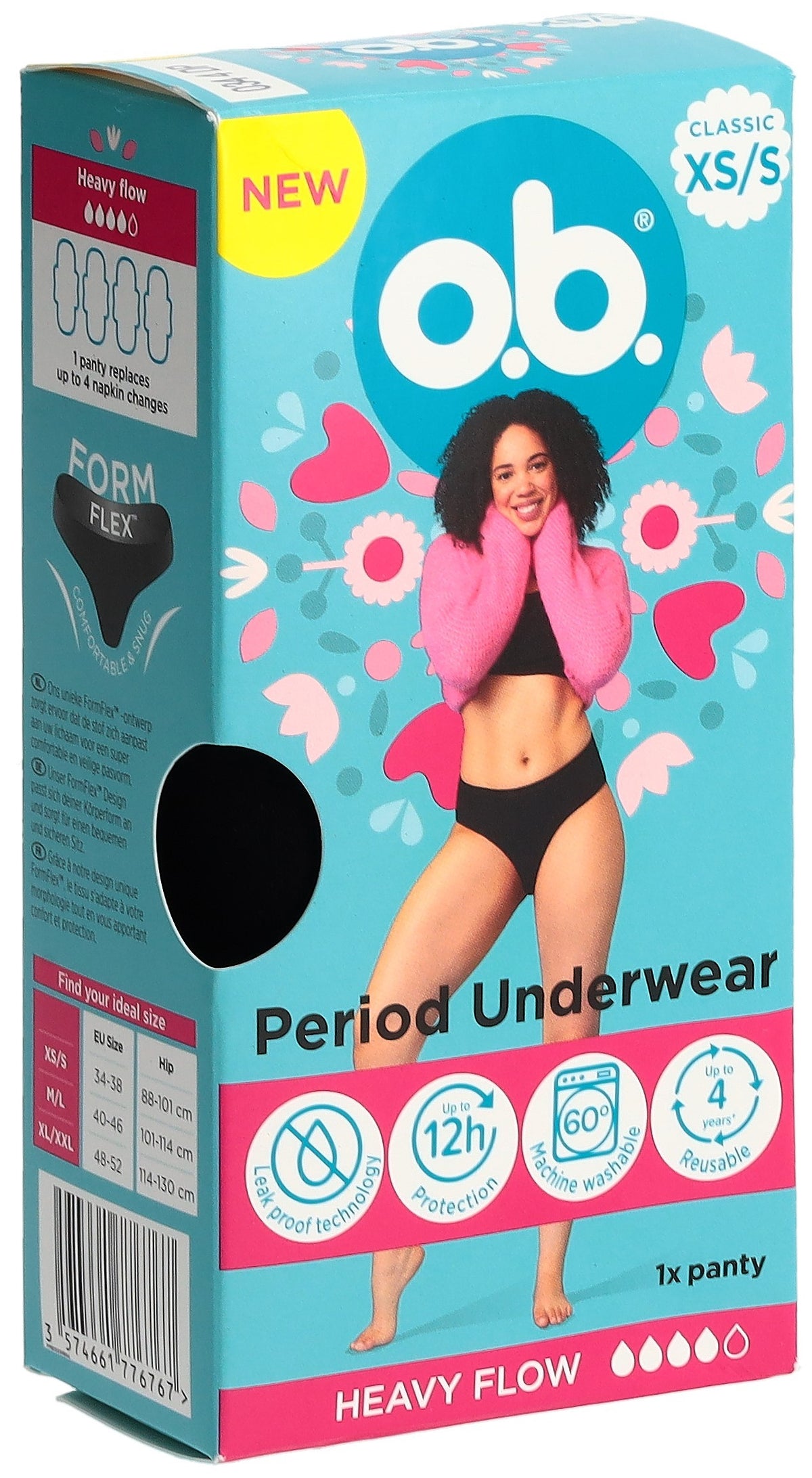 OB Periodenslip Classic XS/S, Hüftumfang: 88-101cm (1 Stk)