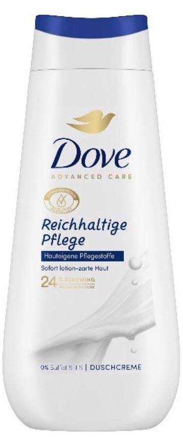 Dove Advanced Care Pflegedusche Reichhaltige Pflege (225ml)