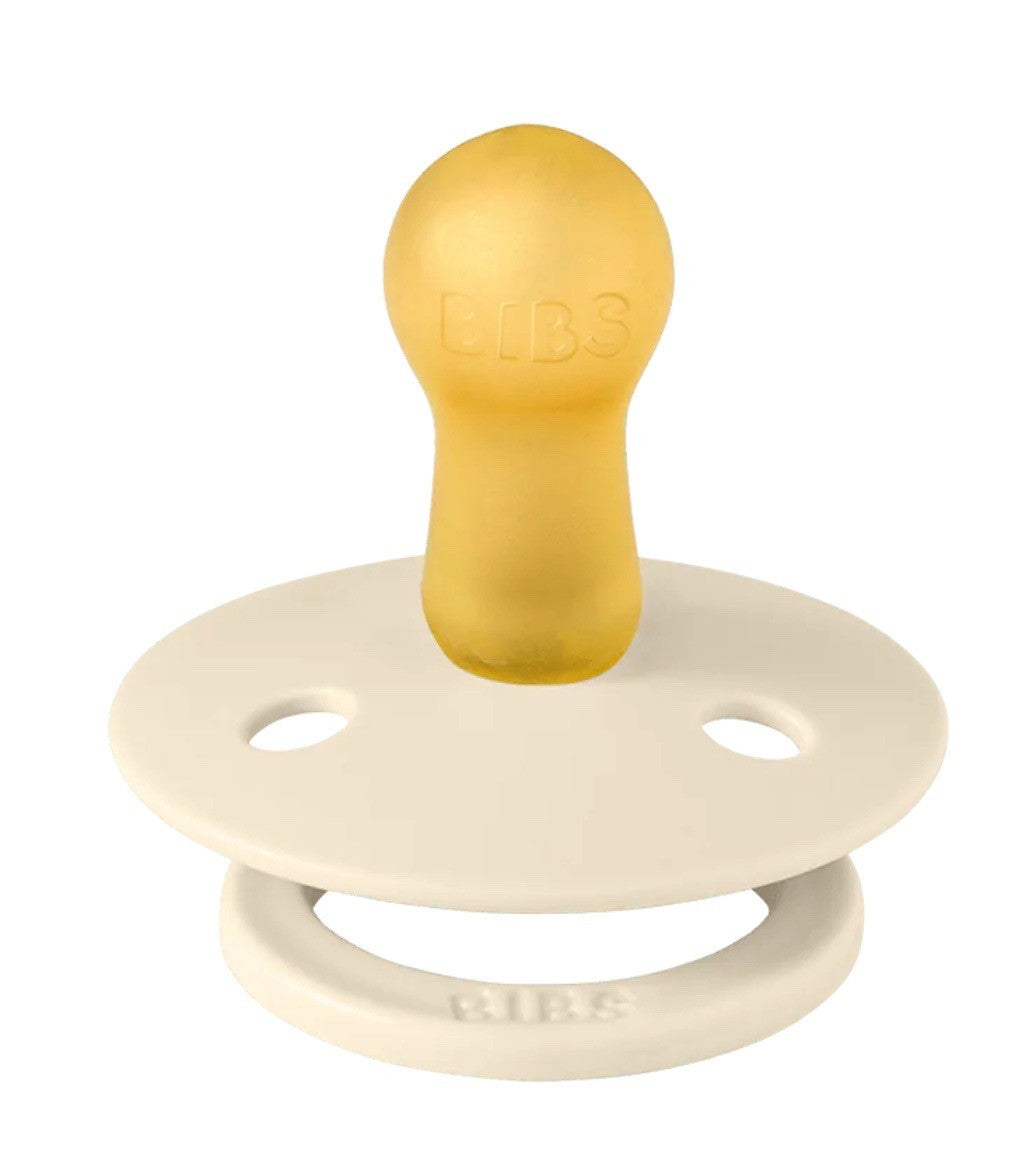 BIBS Colour Schnuller 2er Pack, Latex, Rund, 0-6 Monate, Ivory/Sage (1 Stk)