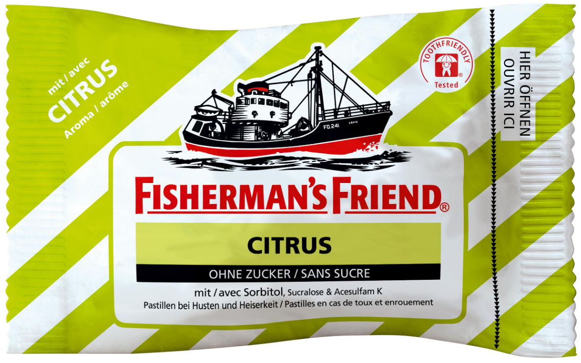 Fisherman's friend Citrus ohne Zucker (25g)