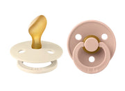 BIBS Colour Schnuller, Latex, Anatomisch, 6-12 Monate, Ivory/Blush (2 Stk)