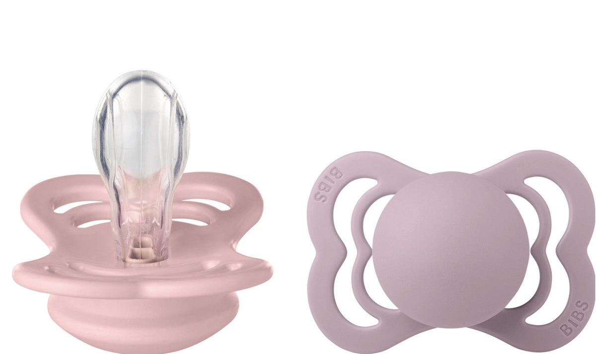 BIBS Supreme Schnuller, Silicone, Symmetrisch, 0-6 Monate, Blossom/Dusky Lilac (2 Stk) kaufen