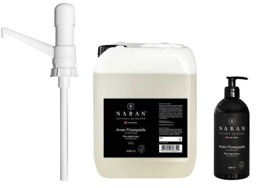 NABAN Arven Flüssigseife Refill inkl. Pumpspender (5000ml)