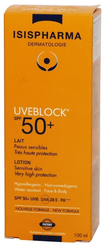 UVEBLOCK Körper- und Gesichtsmilch SPF50+ (100ml)