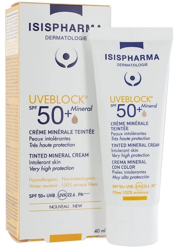 UVEBLOCK Getönte Mineral-Creme SPF50+ (40ml)