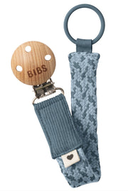 BIBS Schnuller Clip Braided Petrol/Baby Blue (1 Stk)