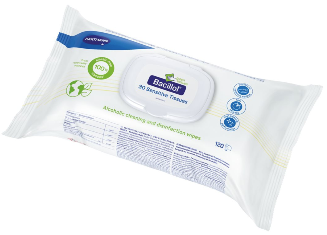 Bacillol 30, Sensitive Green Tissues (120 Stk)