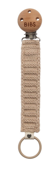 BIBS Schnuller Clip Knitted Vanilla (1 Stk)