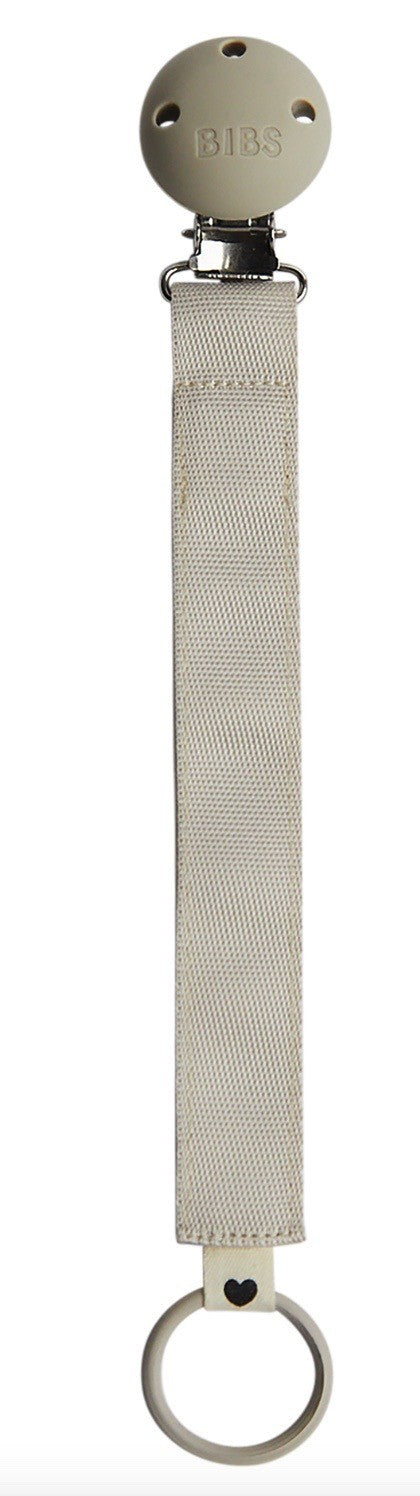 BIBS Schnuller Clip Ribbon Sand (1 Stk)