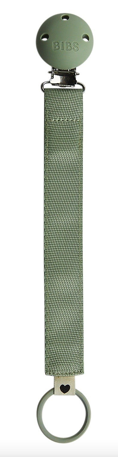 BIBS Schnuller Clip Ribbon Sage (1 Stk)