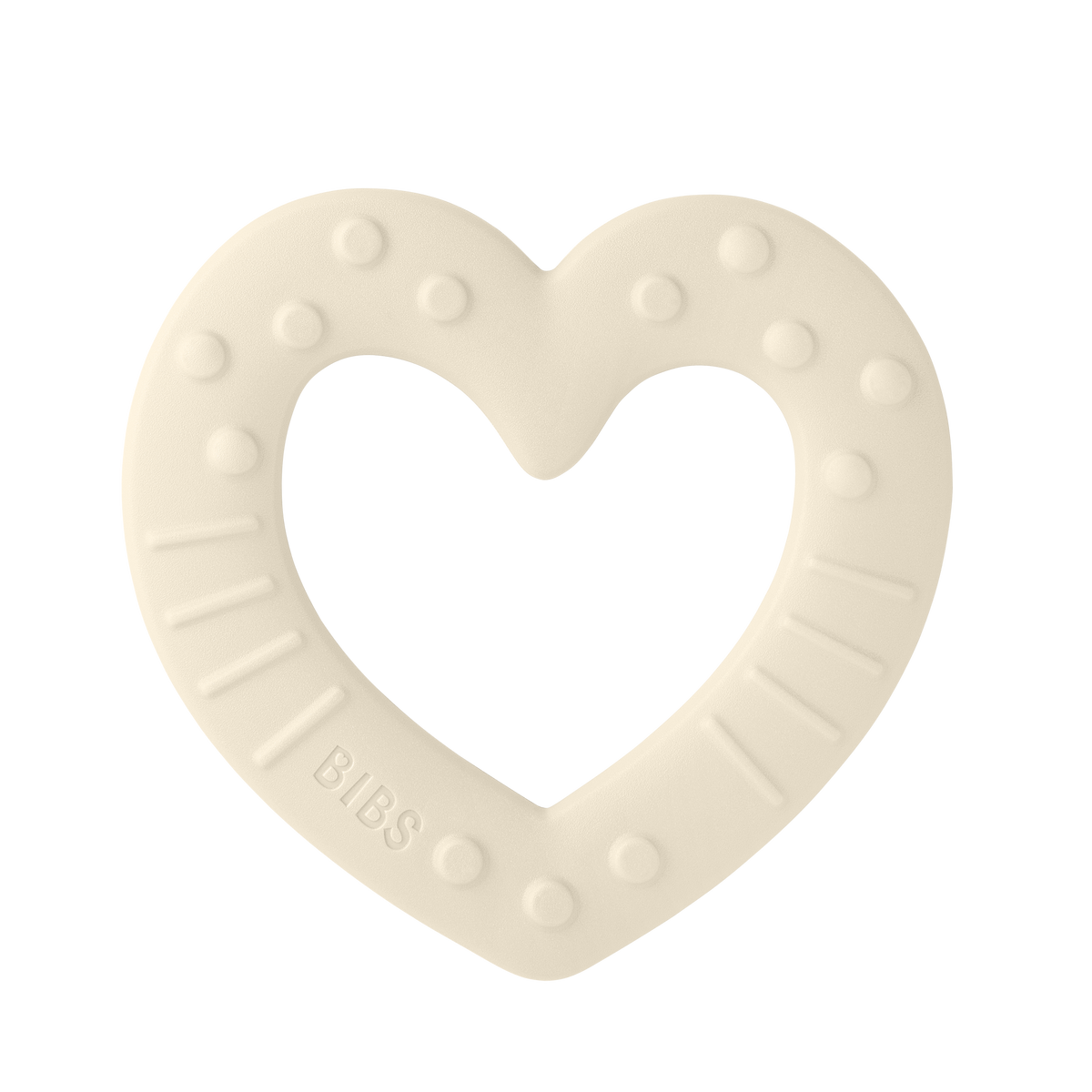 BIBS Baby Bitie Beissring Heart Ivory (1 Stk)