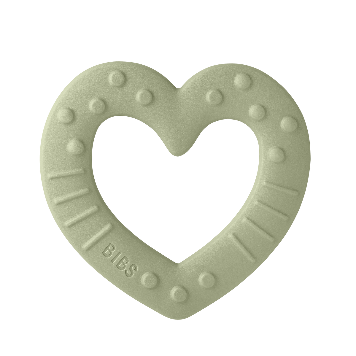 BIBS Baby Bitie Beissring Heart Sage (1 Stk)