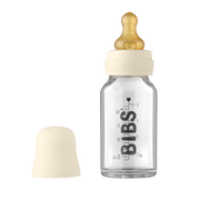 BIBS Anti Kolik Glasflasche Latex 110ml Ivory (1 Stk)