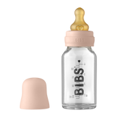 BIBS Anti Kolik Glasflasche Latex 110ml Blush (1 Stk)