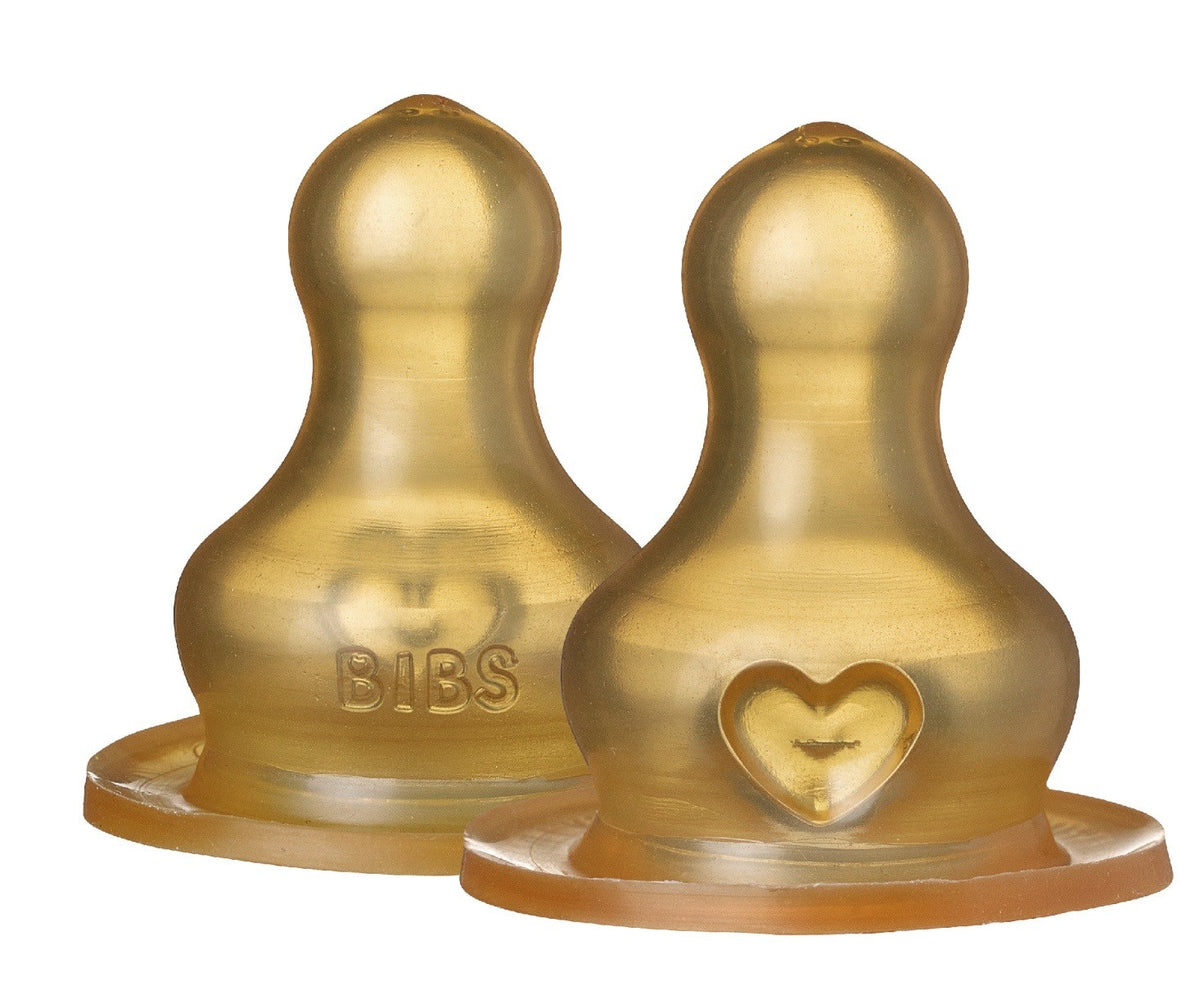 BIBS Anti Kolik Sauger 2er, Latex, Slow Flow (2 Stk)