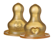 BIBS Anti Kolik Sauger 2er Pack, Latex, Fast Flow (2 Stk)