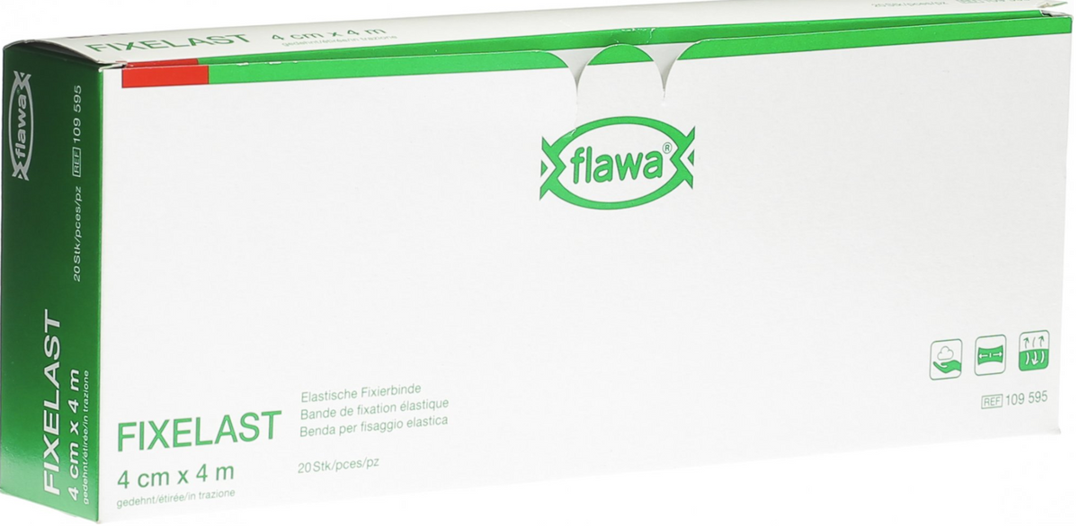 FLAWA Fixierbinde Cellux 4cmx4m (20 Stk)