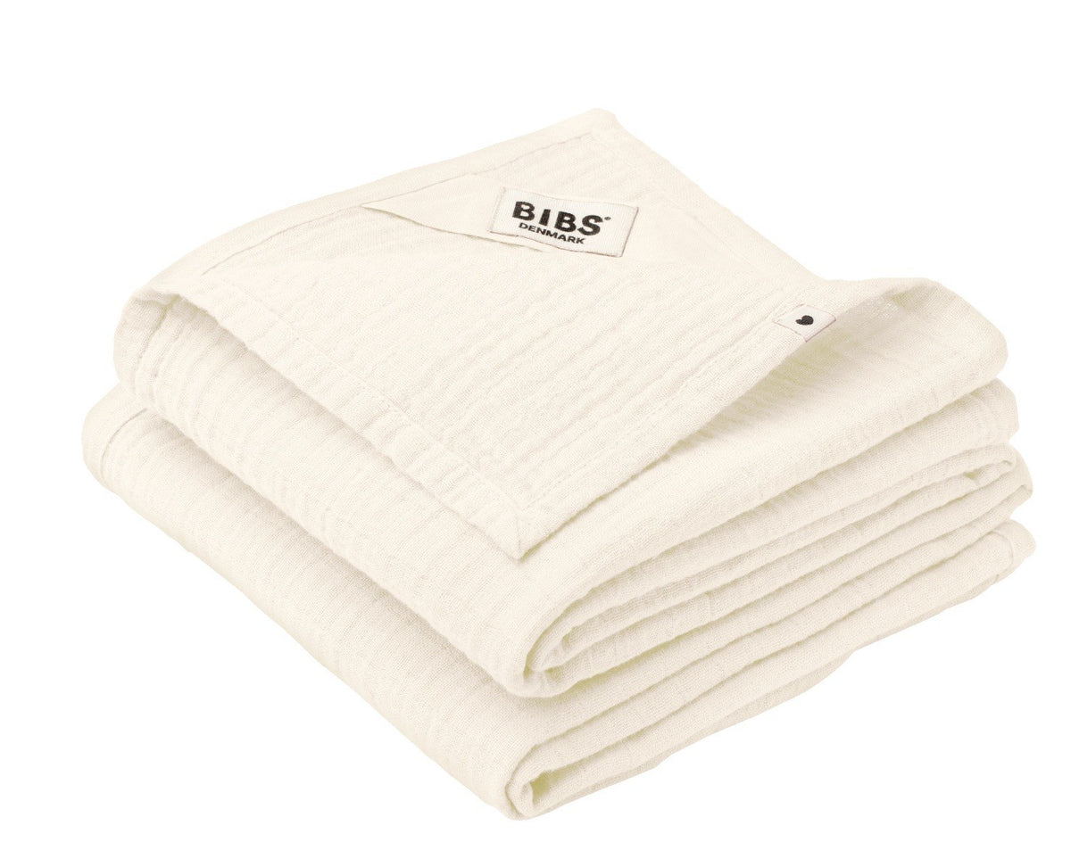 BIBS Muslin Cloth, 70x70 cm, Ivory (2 Stk)