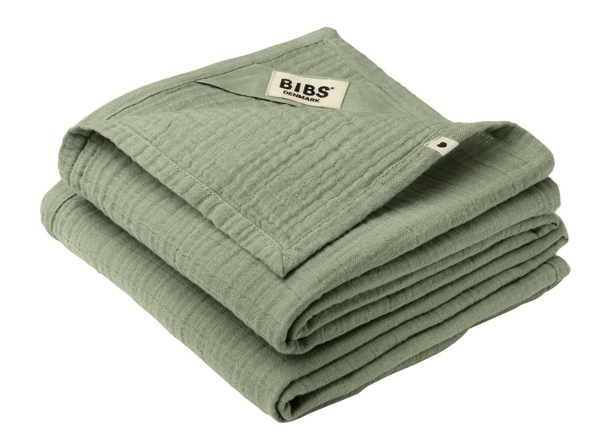 BIBS Muslin Cloth, 70x70 cm, Sage (2 Stk)