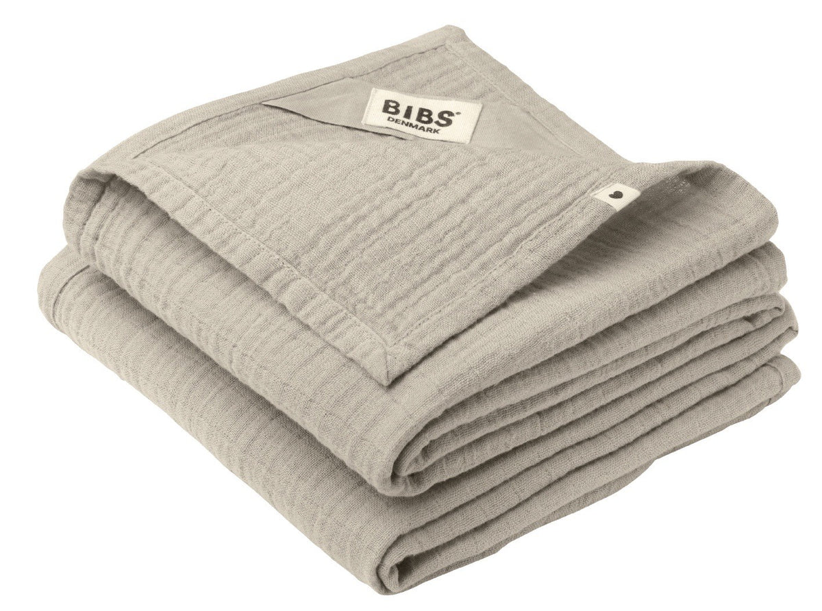 BIBS Muslin Cloth, 70x70 cm, Sand (2 Stk)