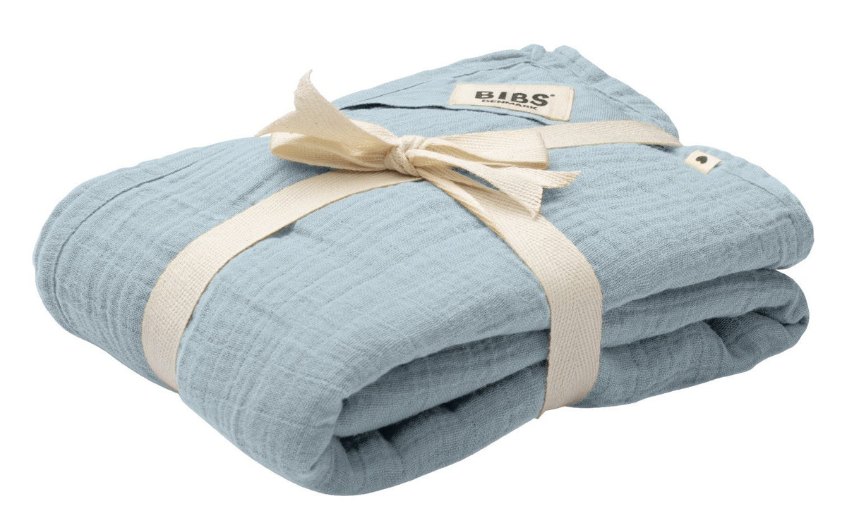 BIBS Muslin Swaddle, 120x120cm, Baby Blue (1 Stk)