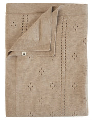 BIBS Decke Knitted Blanket, Pointelle, Vanilla (1 Stk)