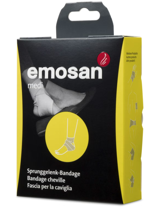 Emosan medi Sprunggelenk-Bandage M, Umfang Fussgelenk 22-24cm (1 Stk)