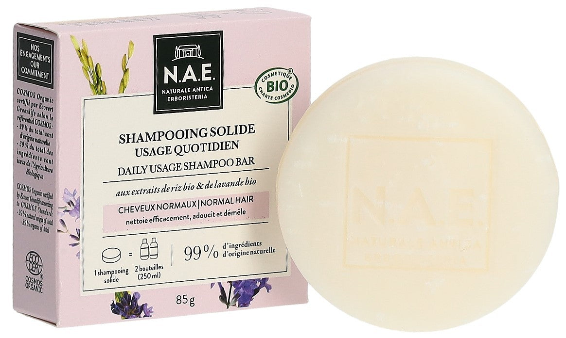 N.A.E. Solid Soap Shampoo täglicher Gebrauch (85g)