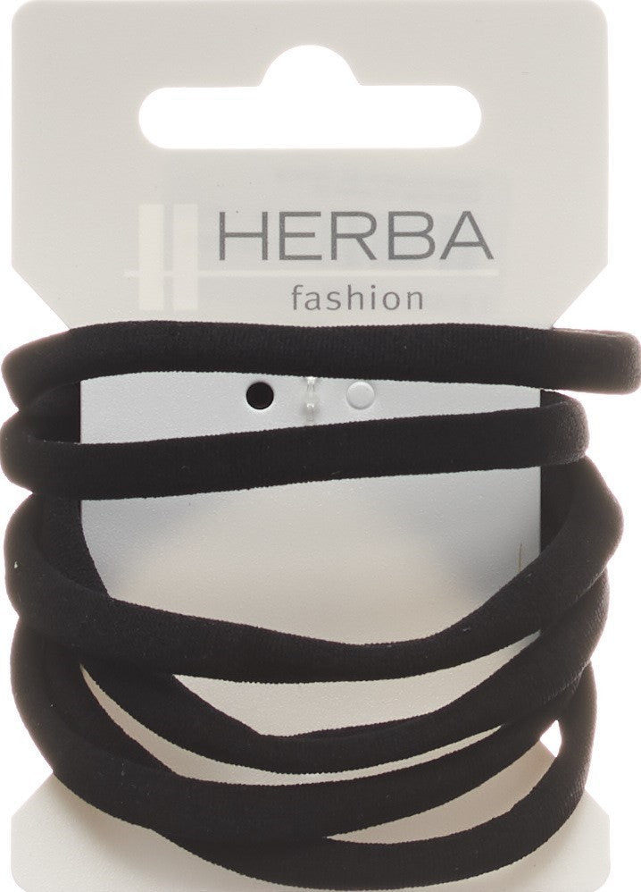 HERBA Haarbinder 5.6cm schwarz (6 Stk)