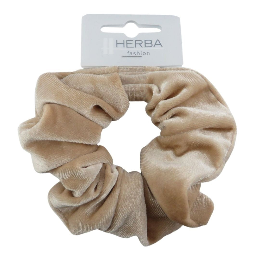 HERBA Scunci 11cm Samt beige (1 Stk)