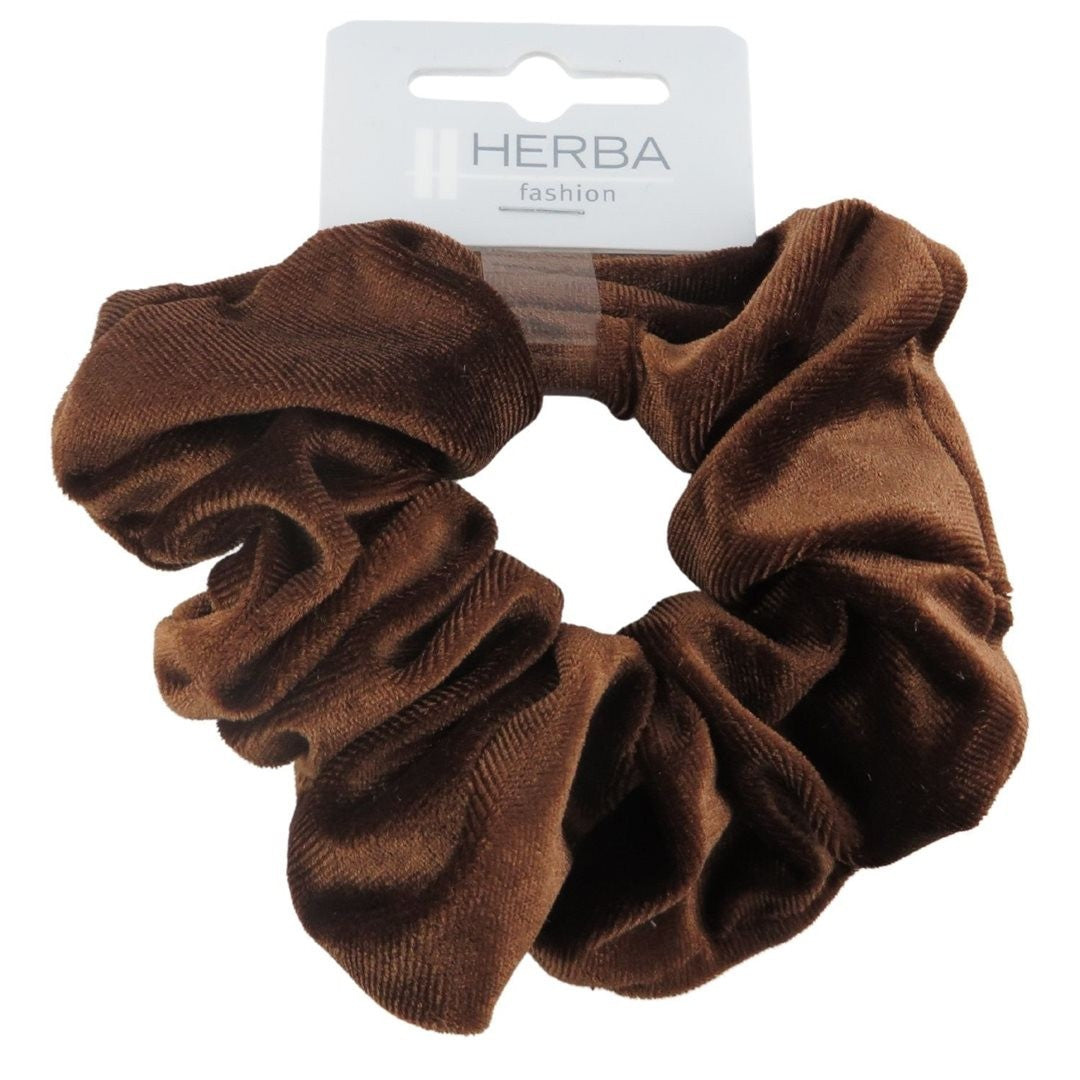HERBA Scunci 11cm Samt braun (1 Stk)