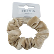 HERBA Scunci 9cm, Samt, beige (1 Stk)