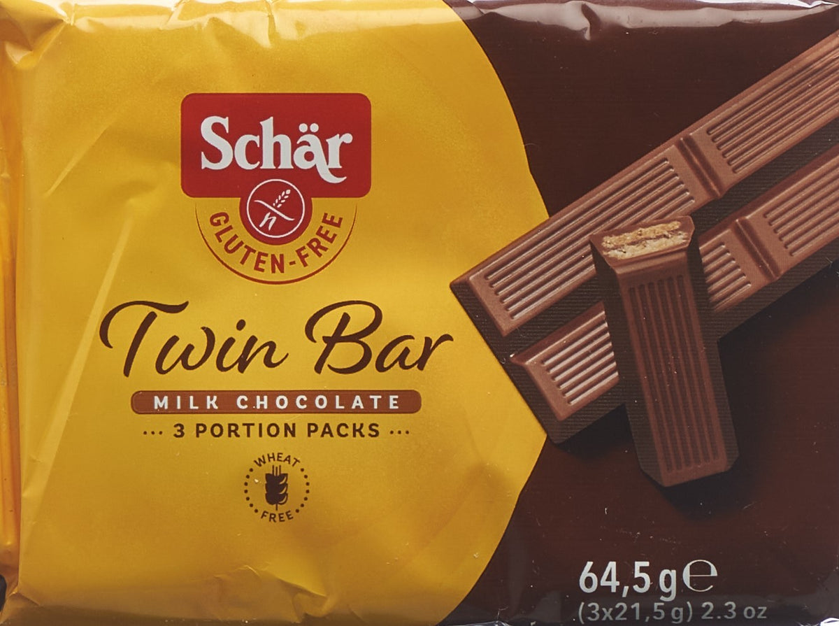 Schär Twin Bar Snack mit Schoko, glutenfrei (3x21.5g)